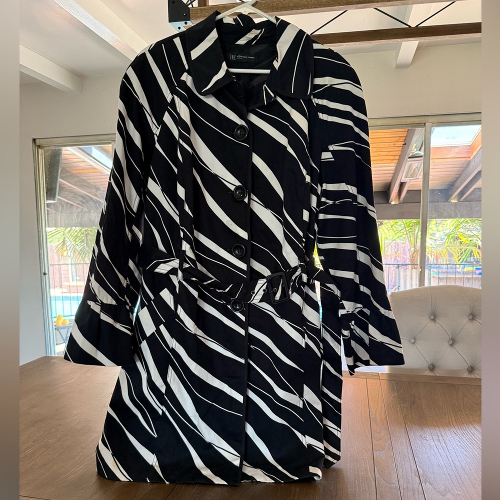 Black and White Zebra Print Coat